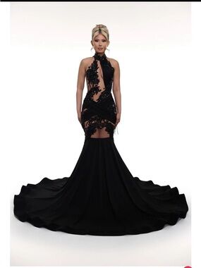 strapless open back dress Mirage Multi-Colored Maxi  Alglist